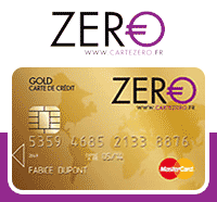 Carte bancaire gold de carte zero